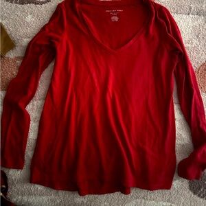 Red/maroon americane eagle long leave! Super soft and cozy!